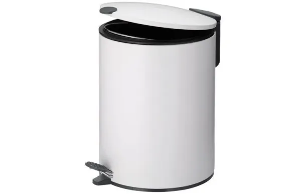 KELA Poubelle 5 L Blanche - Mats