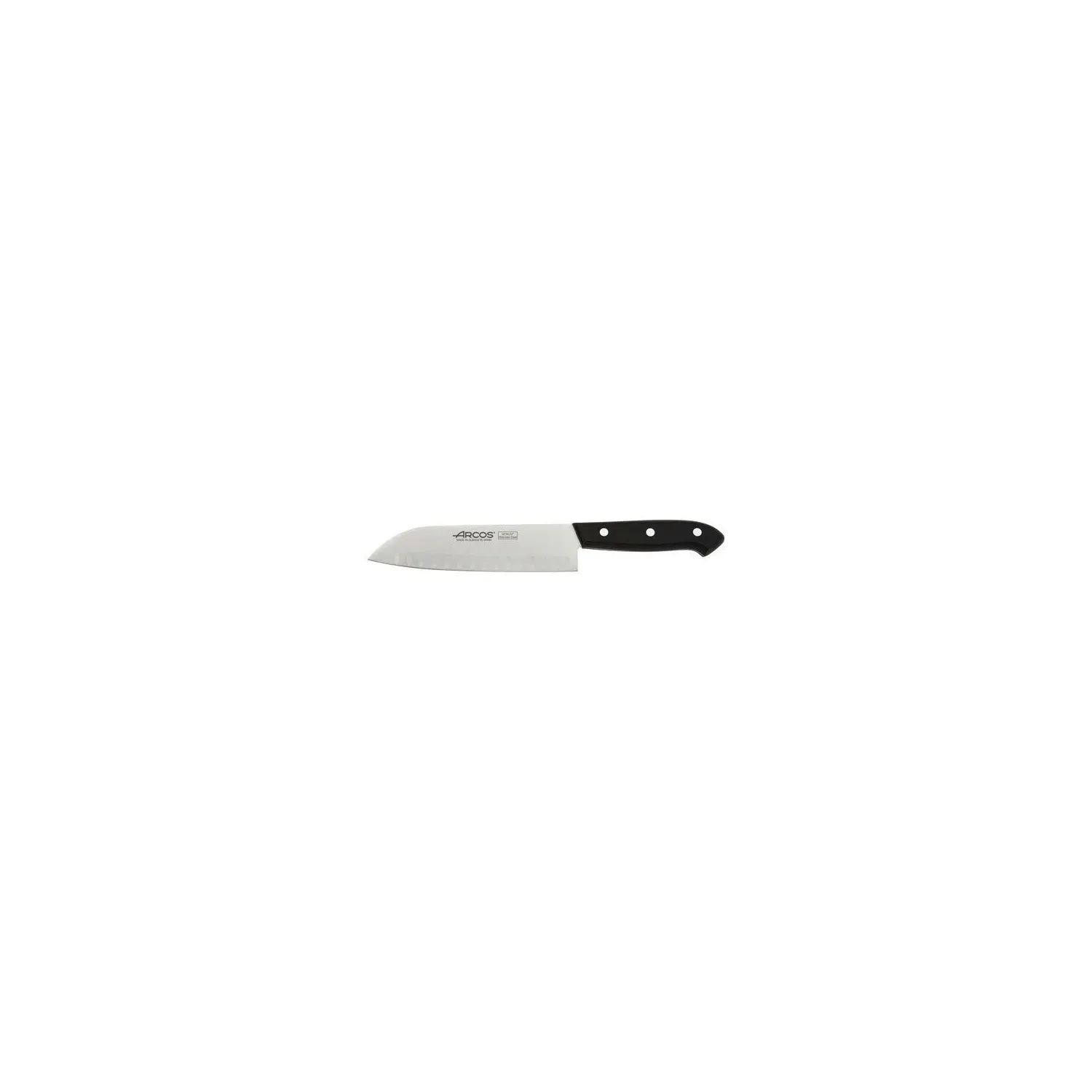 ARCOS Couteau Santoku alvéolé 17 cm Bolonia