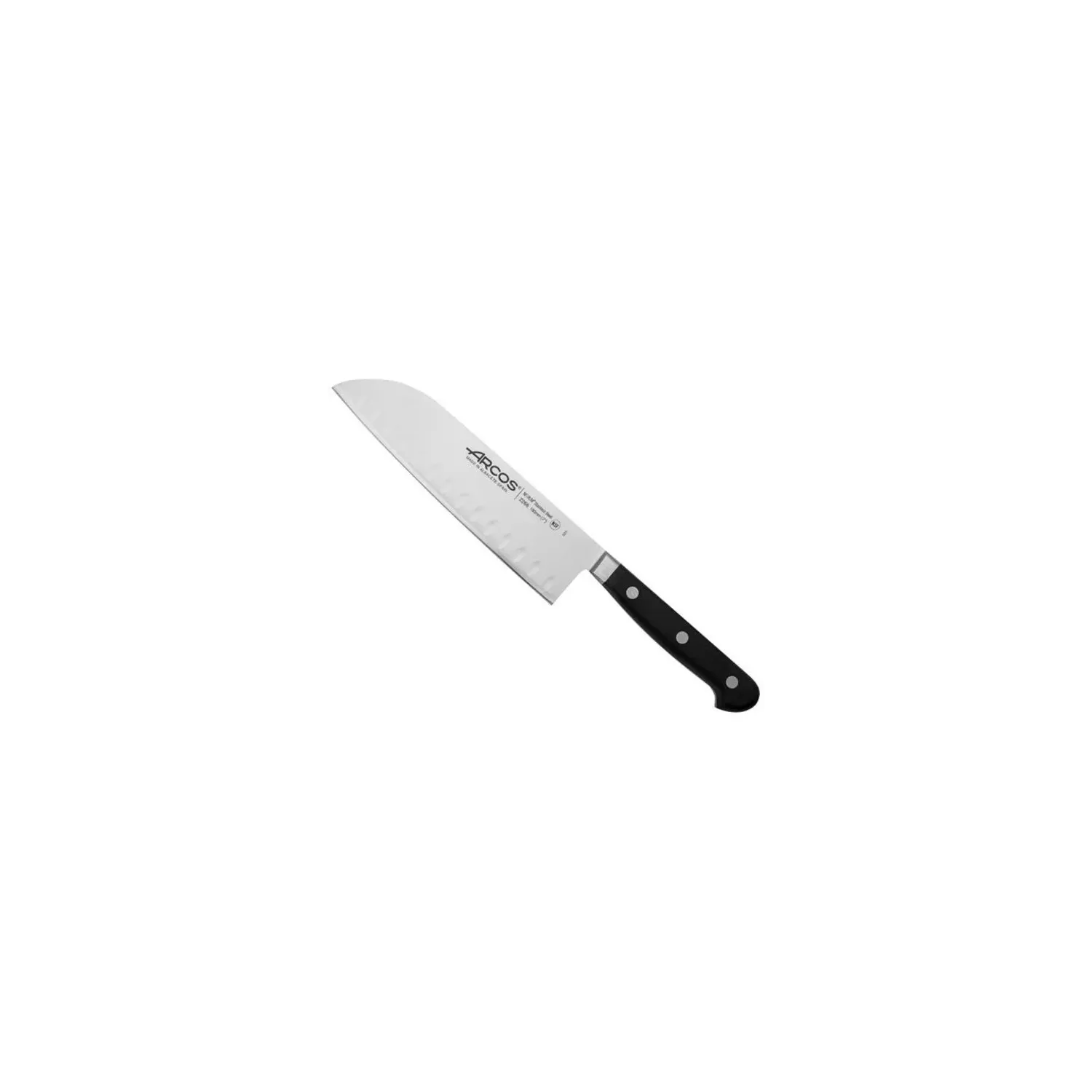 ARCOS Couteau Santoku alvéolé 18 cm Opera