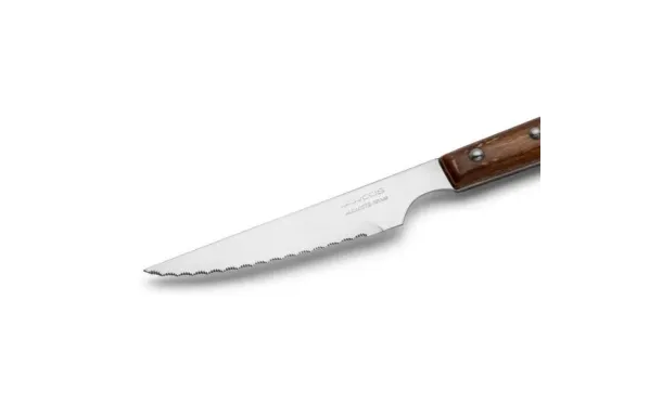 ARCOS Couteau à steak lame crantée 11 cm - Bois Brun