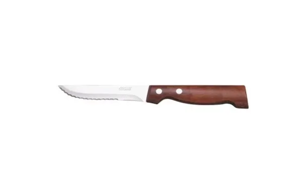ARCOS Couteau à steak Côte à l'os lame crantée 11 cm - Bois Brun