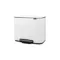BRABANTIA Poubelle à pédale 11 + 23 L Blanche - Bo 121142