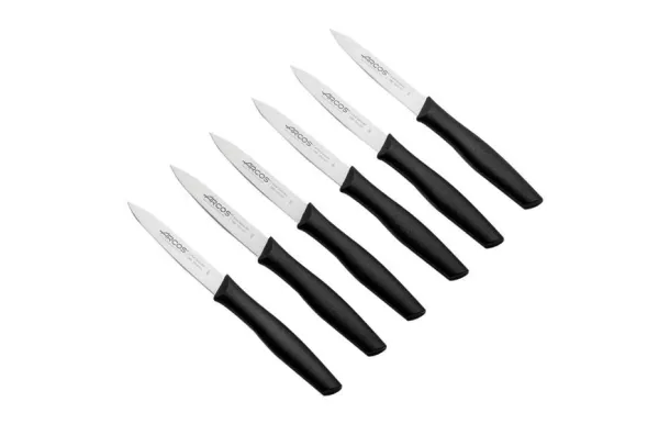 ARCOS Set 6 couteaux Office 10 cm Noir - Nova