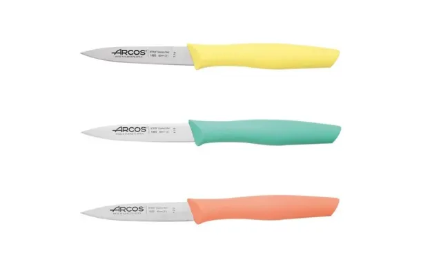 ARCOS Set 3 couteaux Office 10 cm Assortis - Nova