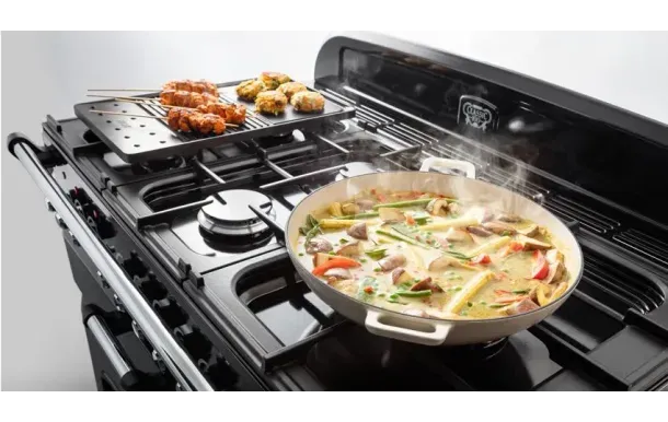 Cuisinière FALCON classic deluxe 90 - Charbon Mat satiné / Chrome - CDL90DFCB/C-EU avis comparatif