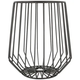 POINT VIRGULE Corbeille à fruits haute 23.4 cm Noire - Wire