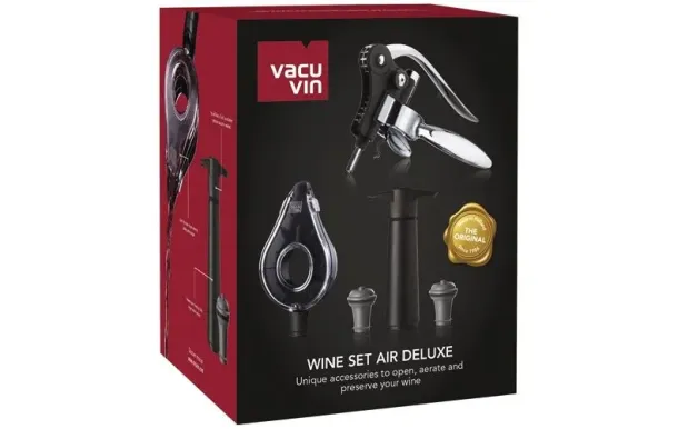 VACUVIN Coffret 5 pièces - Wine Set Air Deluxe