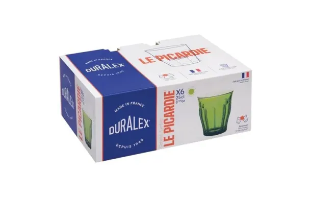 DURALEX 6 Gobelets 25 cl Vert Jungle - Picardie