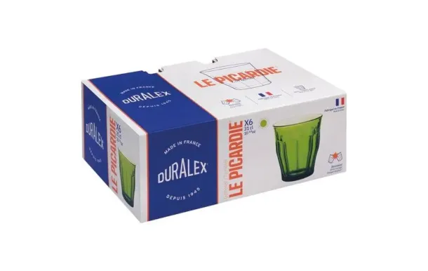 DURALEX 6 Gobelets 31 cl Vert Jungle - Picardie