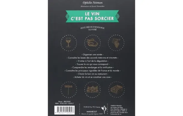 MARABOUT Livre "Le vin c'est pas sorcier"