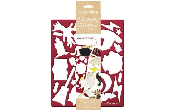SCRAPCOOKING Plaque découpoir 15 formes - Sorcier