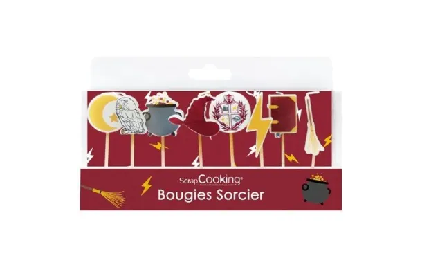 SCRAPCOOKING Lot 8 bougies - Sorcier
