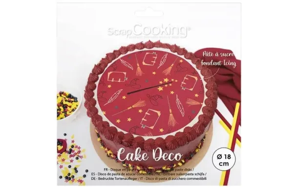 SCRAPCOOKING Disque 18 cm en pâte à sucre - Sorcier