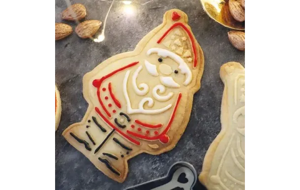 SCRAPCOOKING Découpoir + embosseur bois Père Noël 2079