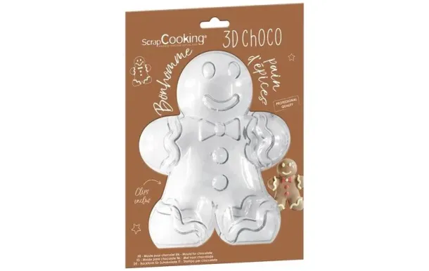 SCRAPCOOKING Moule 3D choco Bonhomme pain d'épices 6759