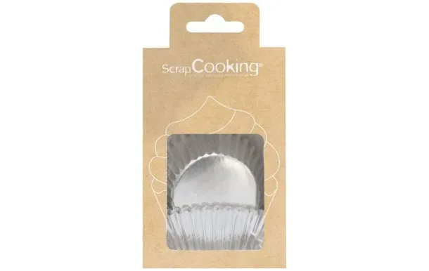 SCRAPCOOKING Lot 48 caissettes de présentation Argent