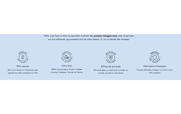 MAIA Savon solide multi-surfaces Fleurs d'amandier 150 g - Parfait