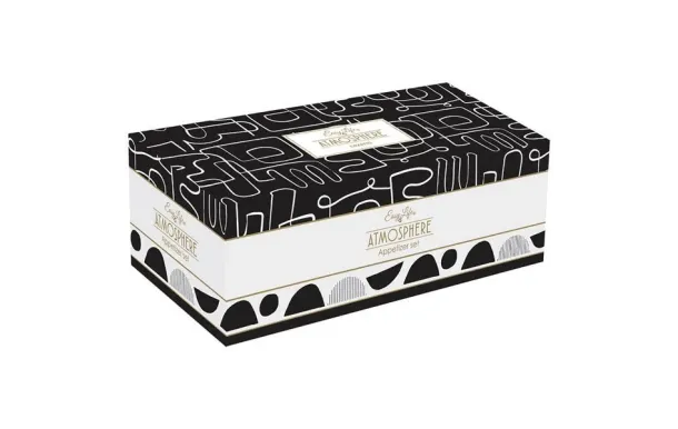 EASY LIFE GRAPHITI SET APERITIF 4 COUPELLES EN POR 1468GRAF