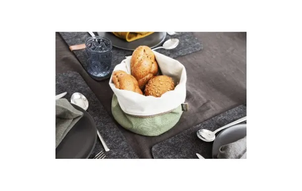 WD LIFESTYLE Corbeille à pain Kaki avec coussin chauffant