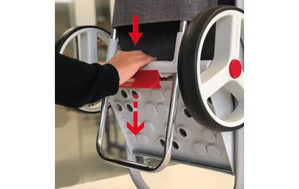 ROLSER Poussette 2 roues - MF Com 8 Black Tube Polar Tweed Noire