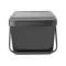 BRABANTIA POUBELLE TRI SORT & GO GREY  22X28X45 EM 277726