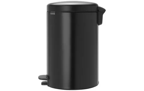 BRABANTIA Poubelle à pédale 20 L Matt Black - New Icon