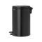 BRABANTIA Poubelle à pédale 20 L Matt Black - New Icon