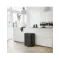 BRABANTIA Poubelle à pédale 60 L Matt Black - Bo