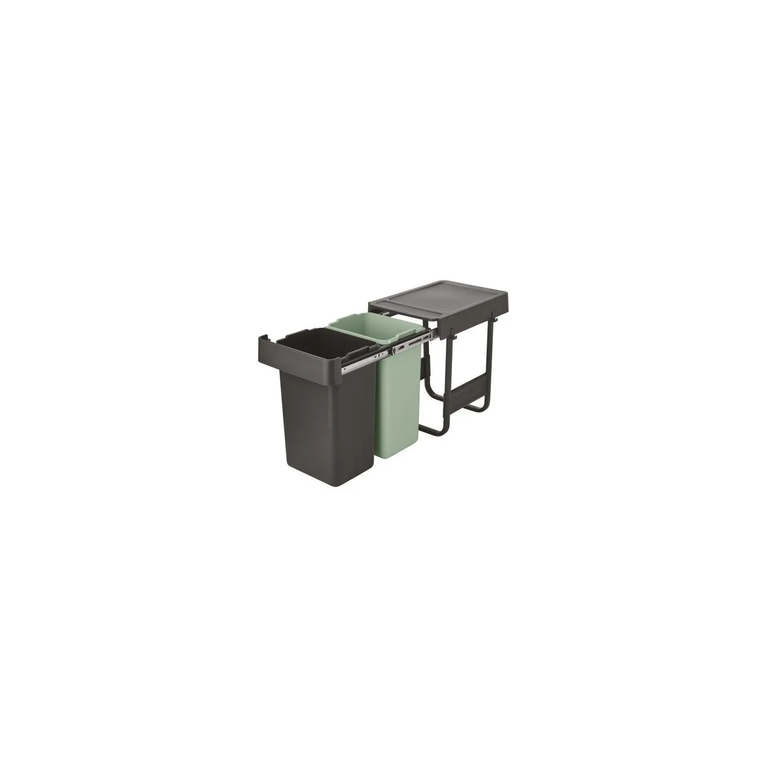 BRABANTIA Poubelle encastrable 2 x 15 L - Sort & Go Built-In