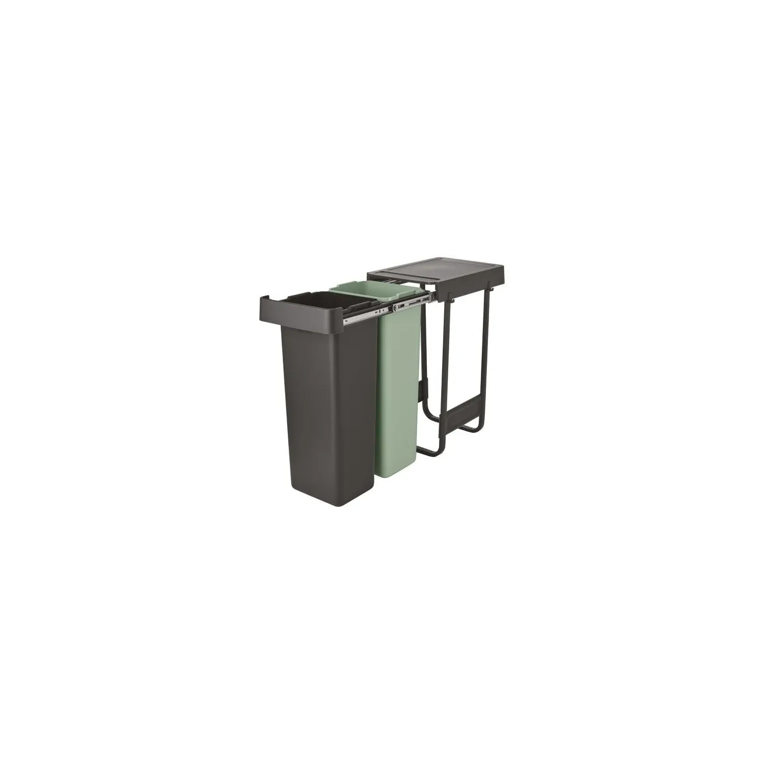 BRABANTIA Poubelle encastrable 2 x 30 L - Sort & Go Built-In