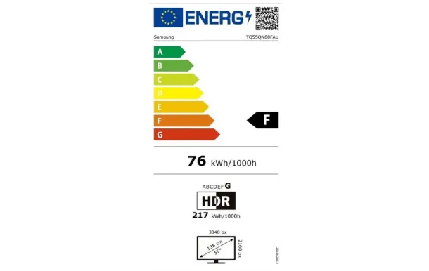 SAMSUNG TV Mini-LED 4K - TQ55QN80FAUXXC 