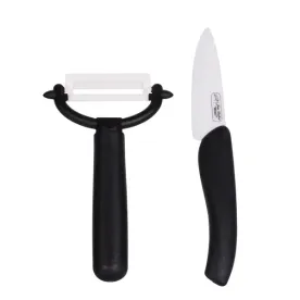 JEAN DUBOST Set Couteau Office 8 cm + Éplucheur - Céramic