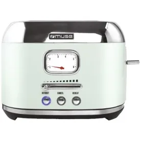 MUSE Grille-pain 2 fentes Vert Eau & Inox - Collection of Inspiration - MS120AG