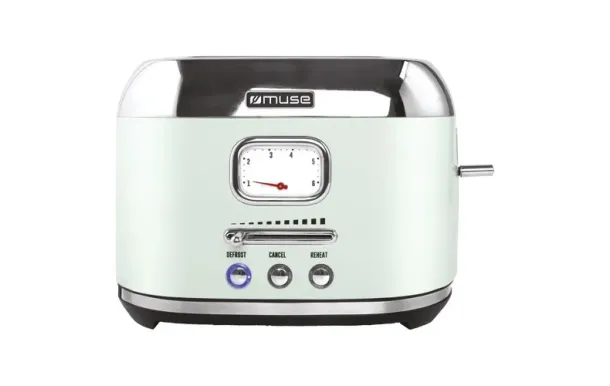 MUSE Grille-pain 2 fentes Vert Eau & Inox - Collection of Inspiration - MS120AG 
