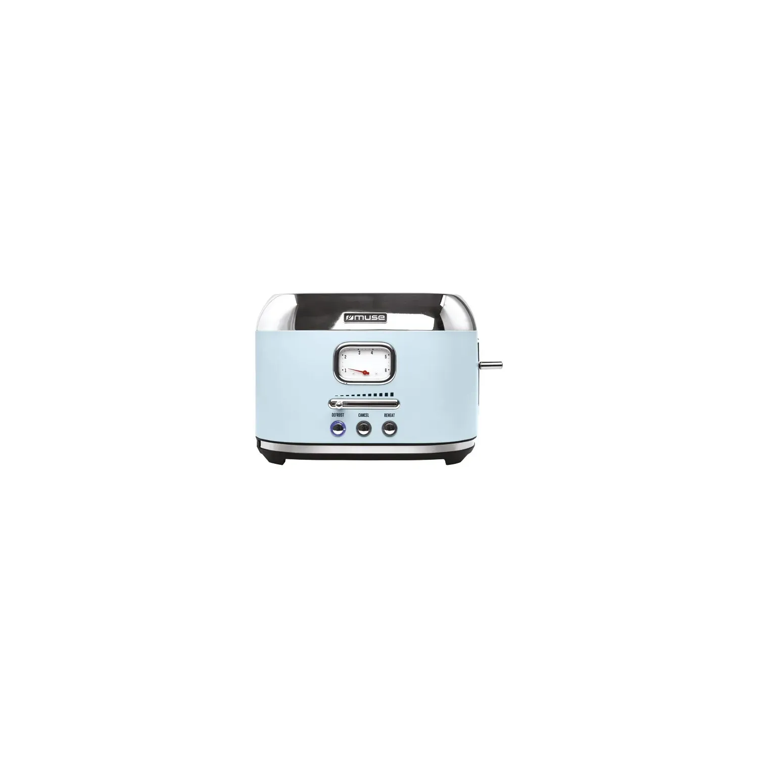 MUSE PEM Grille-pain 2 fentes Bleu & Inox - Collection of Inspiration - MS120VB