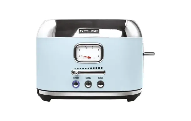 MUSE PEM Grille-pain 2 fentes Bleu & Inox - Collection of Inspiration - MS120VB 