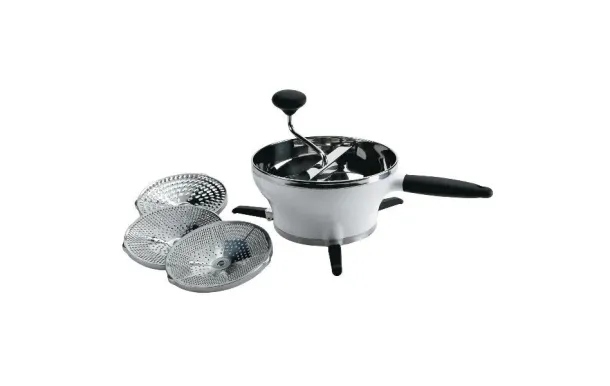 OXO Moulin à légumes 20 cm Inox & Blanc 