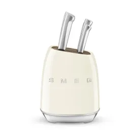 SMEG Bloc 6 couteaux Crème - Années 50