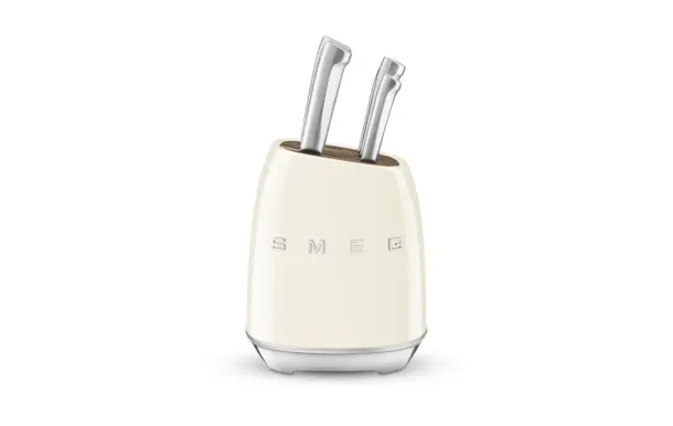 SMEG Bloc 6 couteaux Crème - Années 50 