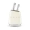 SMEG Bloc 6 couteaux Crème - Années 50  SMEG Bloc 6 couteaux Crème - Années 50