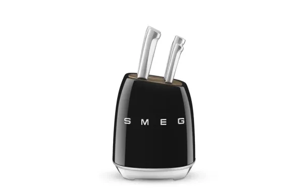 SMEG Bloc 6 couteaux Noir - Années 50 