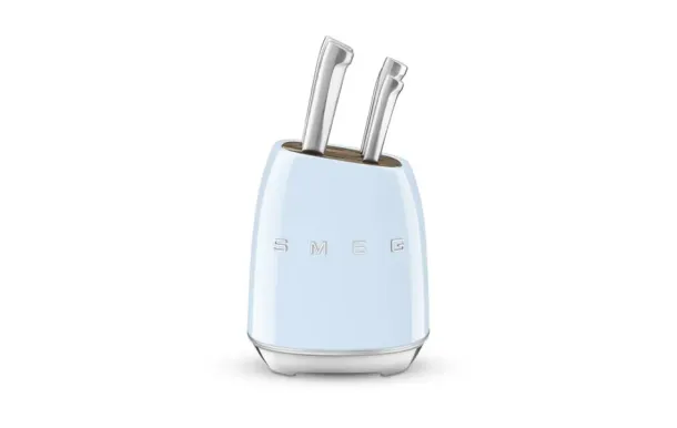 SMEG Bloc6 couteaux Bleu Azur - Années 50 