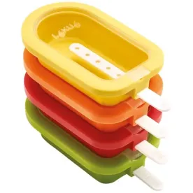 LEKUE Lot de 4 moules à glaces - Esquimau