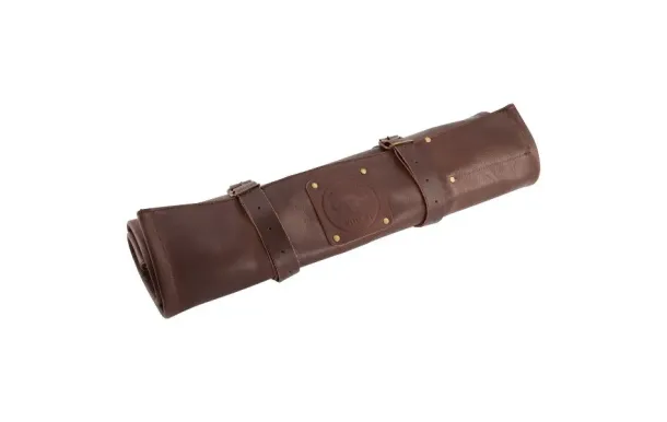 WITLOFT Trousse à couteaux 9 poches Chocolat - Buffalo 