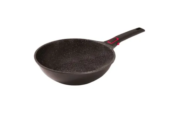 BAUMALU Poêle wok 30 cm -  Granit Pro 