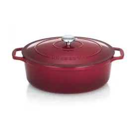 CHASSEUR Cocotte en fonte ovale 29 cm Wine - Sublime