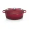 CHASSEUR Cocotte en fonte ovale 29 cm Wine - Sublime 