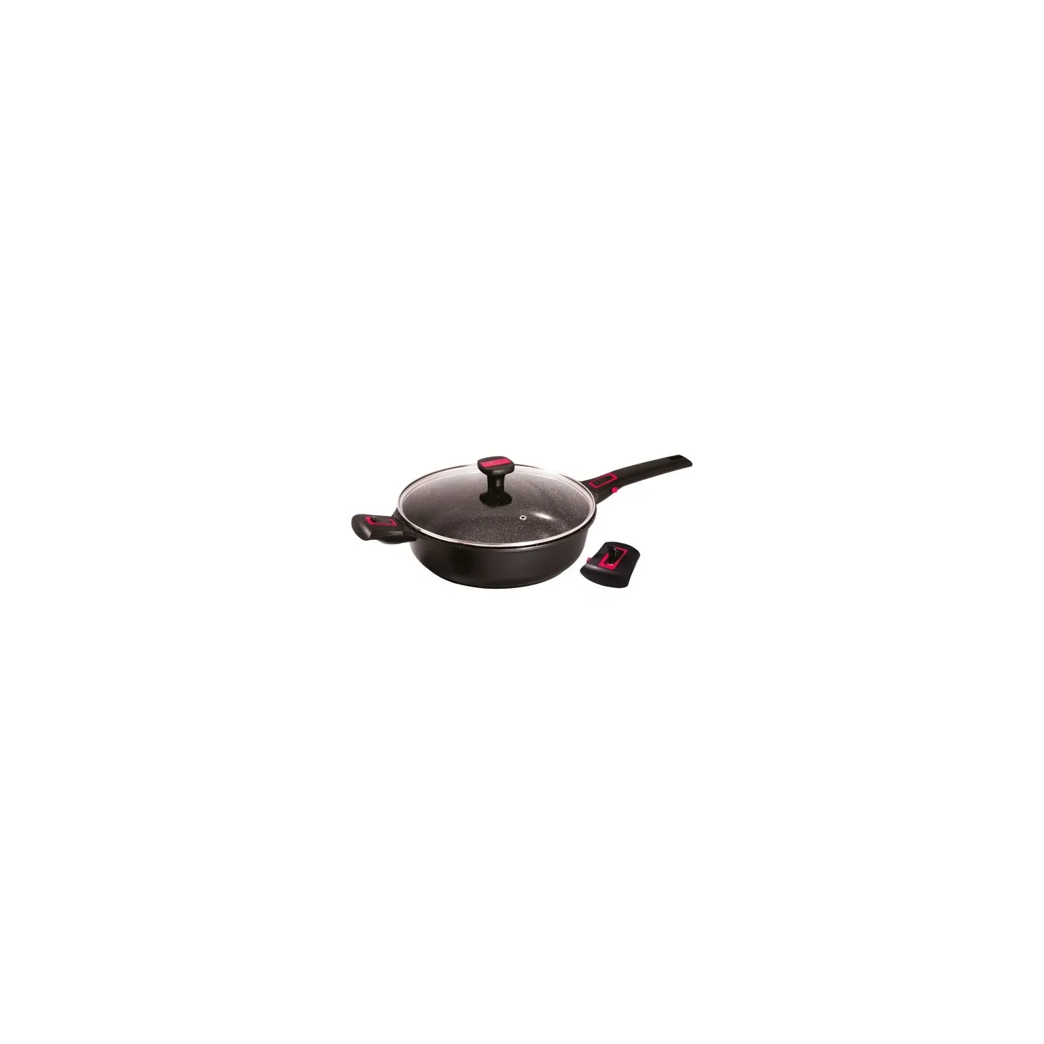 Sauteuse avec couvercle granit Pro céramique