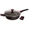 BAUMALU Sauteuse 28 cm avec couvercle -  Granit Pro 