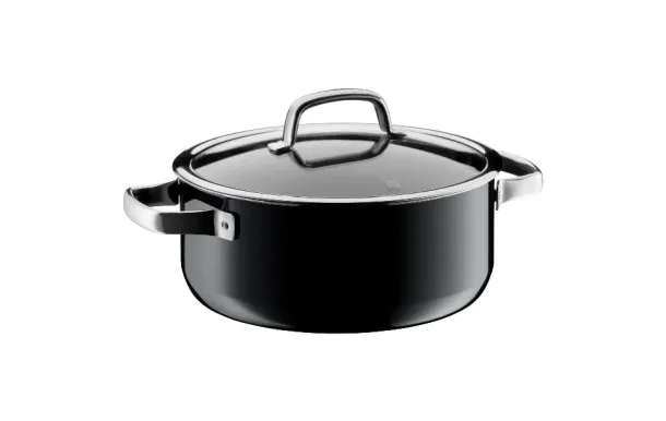 WMF Faitout bas 24 cm Black Edition - Fusiontec Mineral 